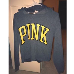 💛 cropped PINK hoodie 💛